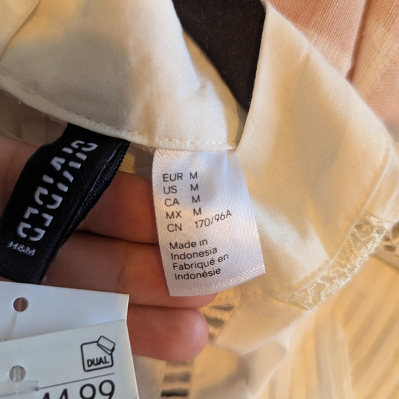 H&M Lace-Inset Cotton Blouse - Picture 14 of 16